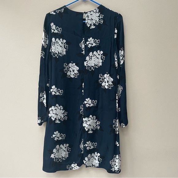 Samsoe & Samsoe Marice Blue Long Sleeve Floral Print Chiffon Dress Size S - Picture 8 of 8